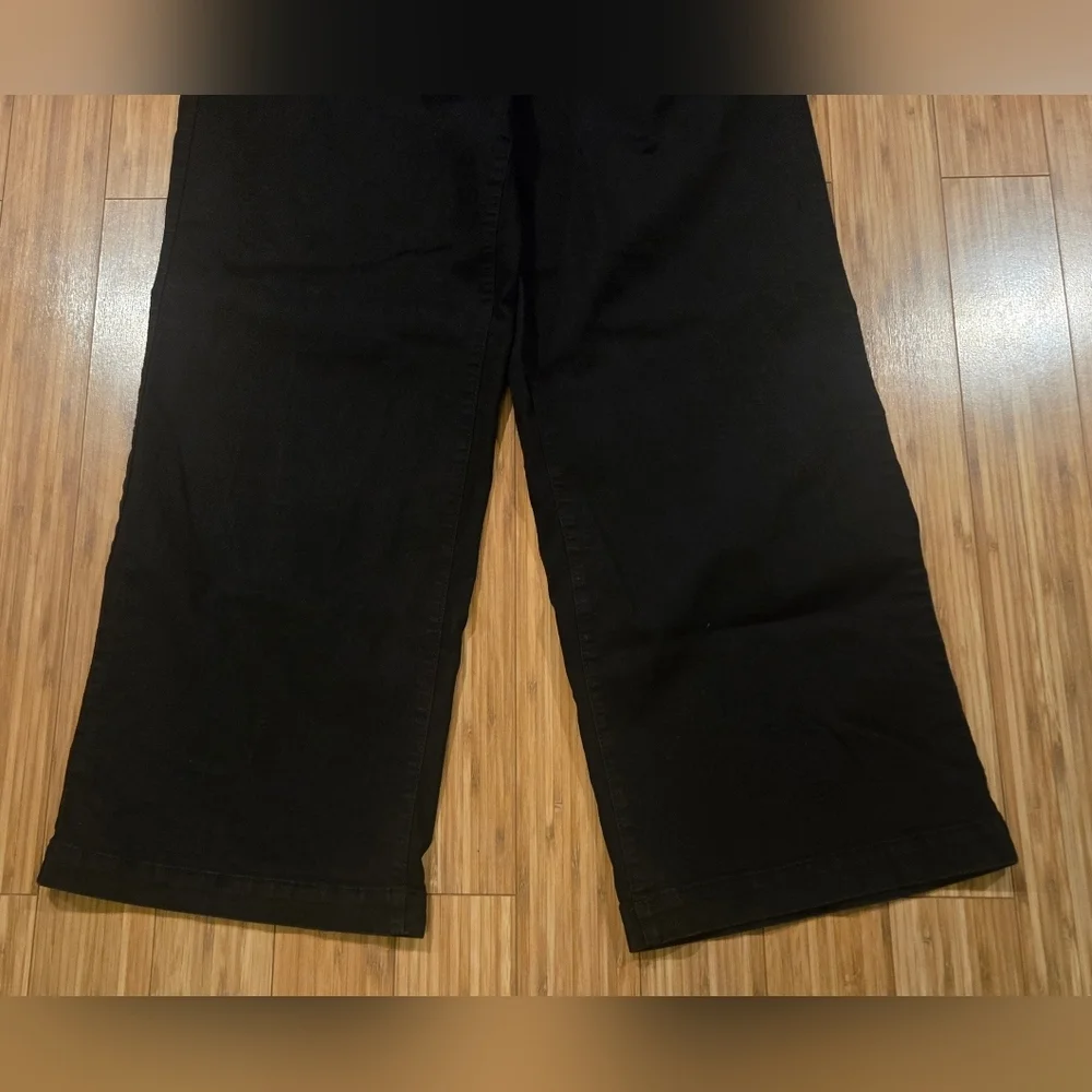 H2O Denim Black Wide Leg Casual Pants